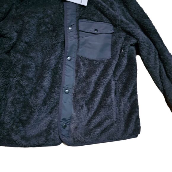 Men's Faux Fur Sherpa Button Down Jacket XL - Picture 3 of 5